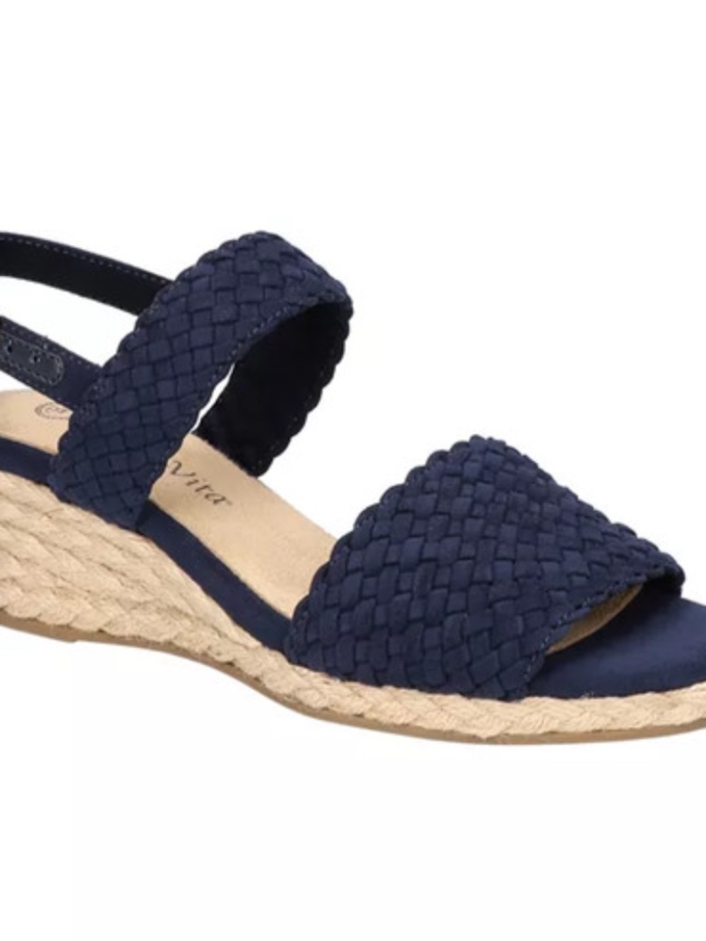 Bella Vita Mariella Espadrille Wedge Sandals Blue